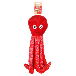 Flamingo Christmas toy Pulpa Red Octopus 50 cm for dogs Plush for dog