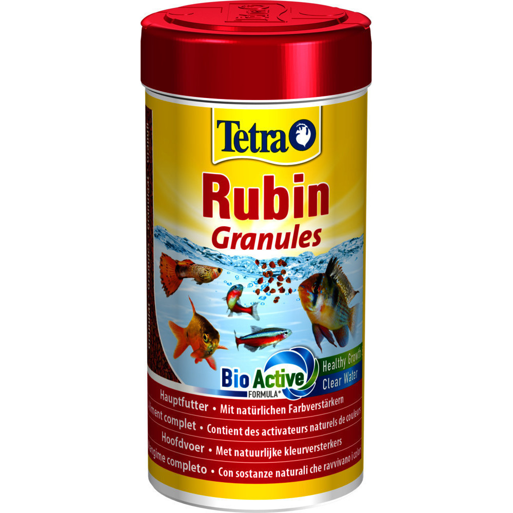 Tetra Rubin Granulat Alleinfuttermittel für Fische 100g/250ml ZO-132054 Essen