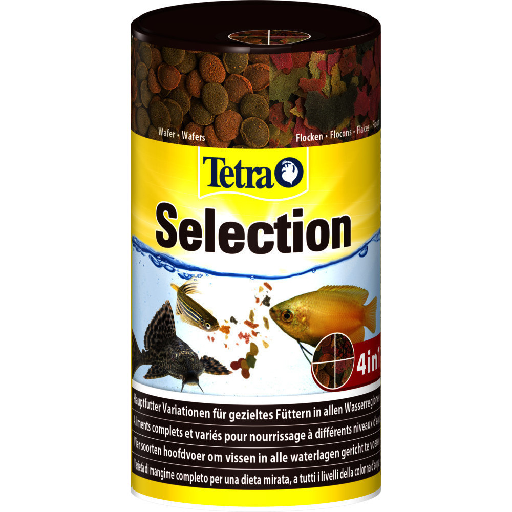 Tetra Menu Selection 4 Alleinfuttermittel für tropische Fische 95g/250ml ZO-247574 Essen