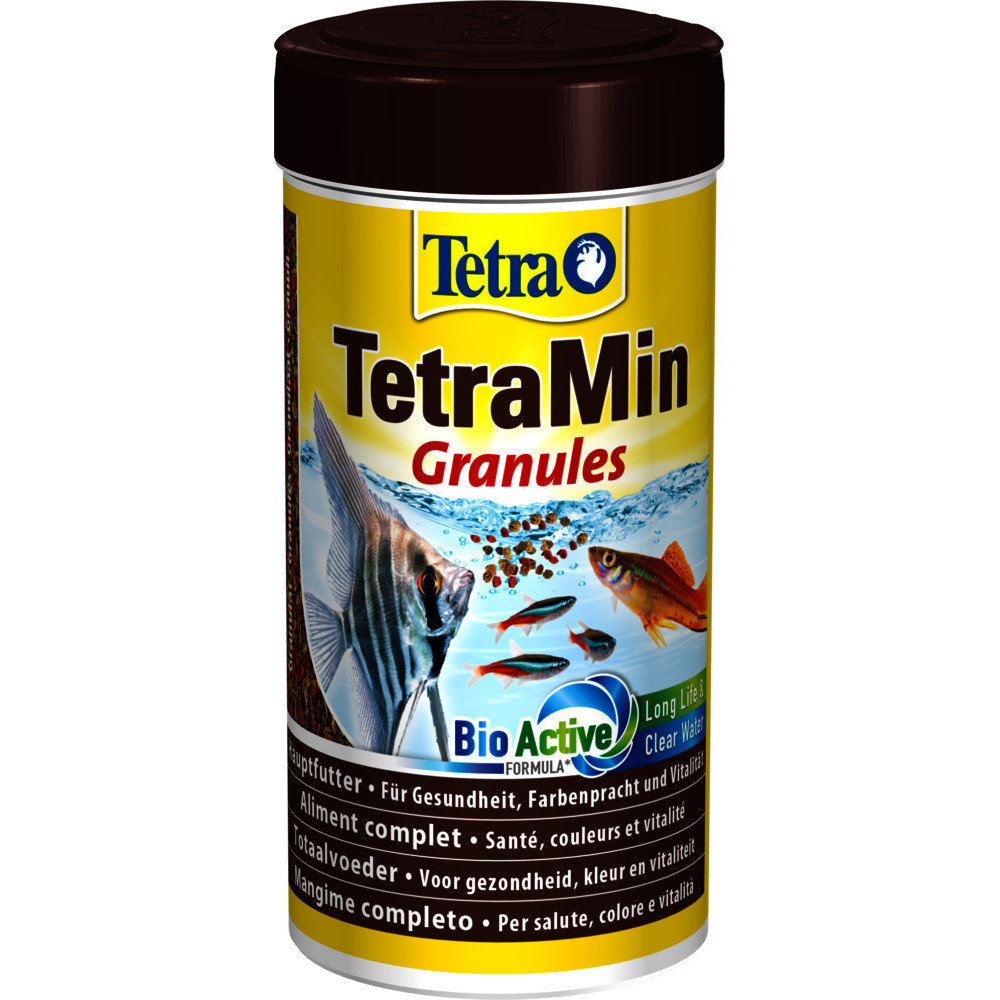 ZO-128781 Tetra Min Granules alimento para peces ornamentales 100g/250ml Alimentos