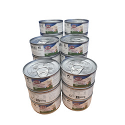 TR-42690-24 Trixie Sopa de pollo y salmón 24 x 80 g para gatos Golosinas para gatos