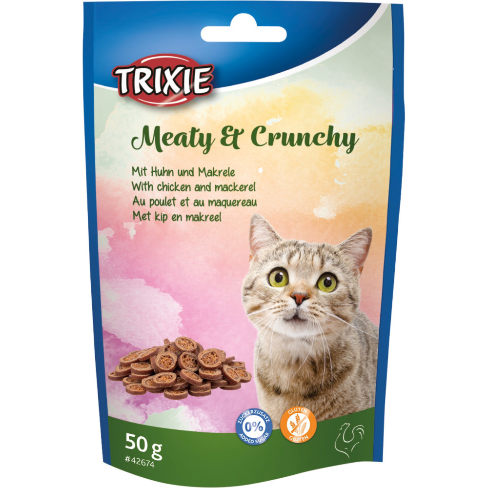 Trixie Leckerbissen mit Huhn & Makrele 50 g für Katzen TR-42674 Leckerbissen Katze