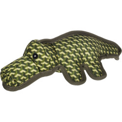 Brinquedo de cão crocodilo verde forte de 34 cm. FL-521033 Brinquedos de mastigar para cães