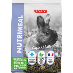 zolux Alimentation Granulés lapin nain adulte de 6 mois et + nutrimeal 800g Nourriture lapin