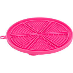 Trixie Lick'Snack licking mat with suction cup 18 cm pink Food bowl and anti-gobbling mat