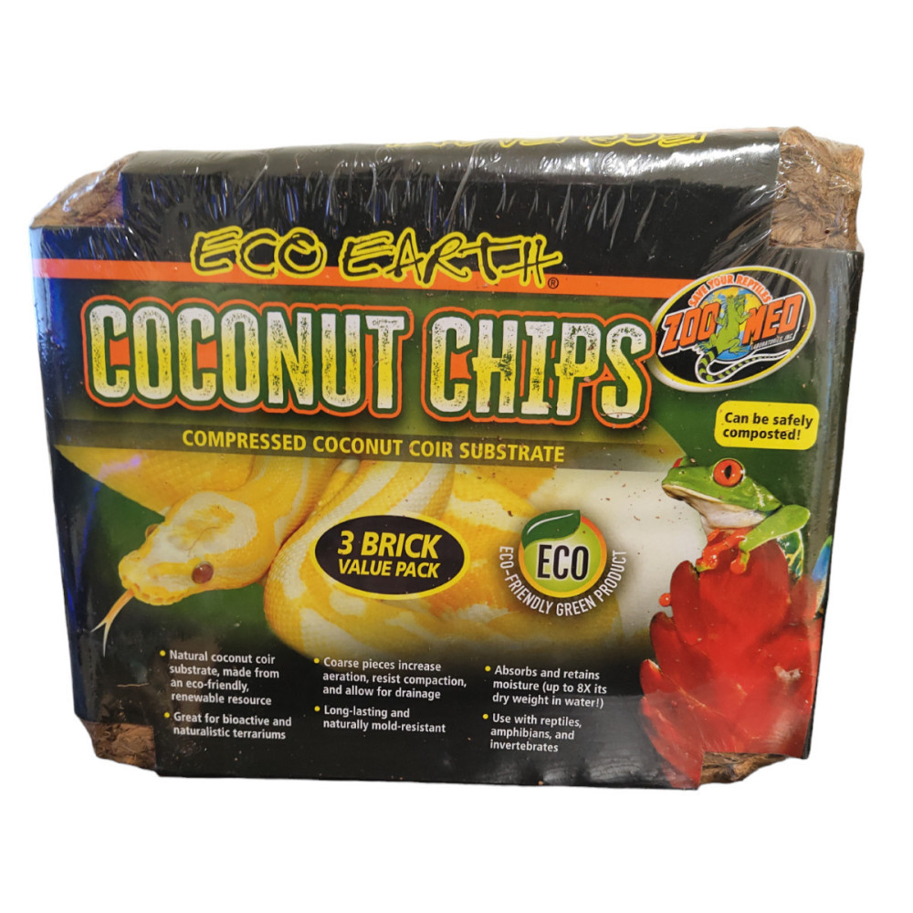Nieuwe Eco Earth kokos chips 1500 gram Zoo Med ZO-388308 Substraten