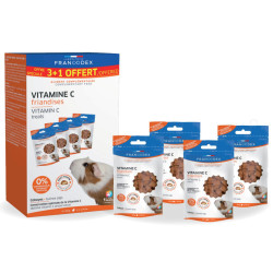 Set Vitamine C traktaties, 4 x 50g zakjes voor cavia's Francodex FR-171058 Snacks en supplementen