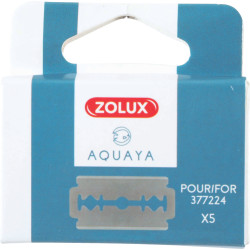 ZO-377214 zolux 5 Cuchillas de recambio para rascador de acuario 377224 Mantenimiento y limpieza de acuarios