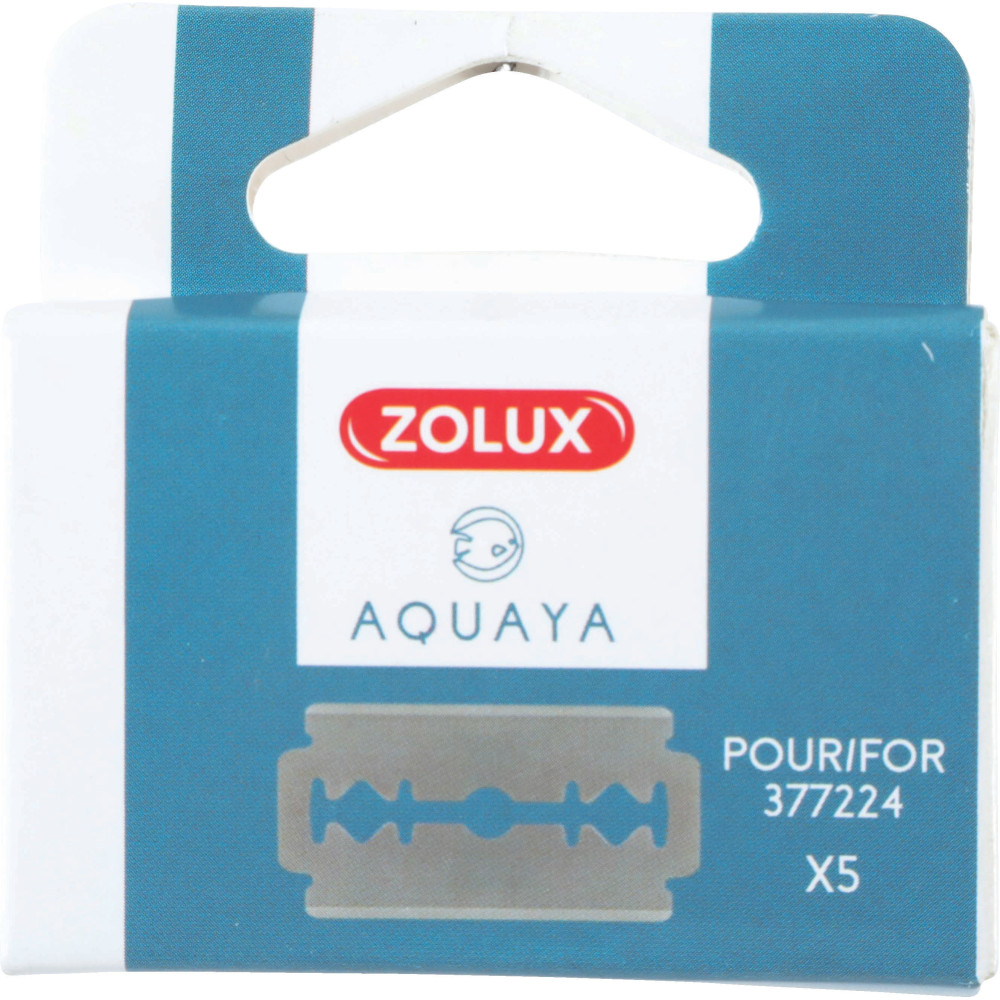 5 Navulmesjes voor aquariumschraper 377224 zolux ZO-377214 Aquariumonderhoud, schoonmaken