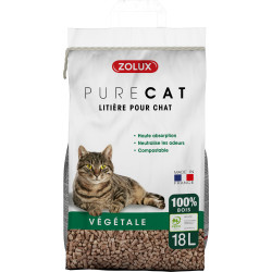 zolux PureCat 18 L (12.5 kg) wood pellet litter for cats Litter
