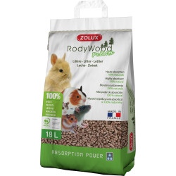 zolux Rodywood Rodent Litter Pellets 18 L, 12.58 kg Litter and shavings for rodents