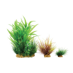 zolux Wiha n°2 artificial plants 3 pieces H 20 cm Plantkit aquarium decoration Plante