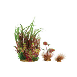 zolux Wiha n°3 piante artificiali 3 pezzi H 21 cm Plantkit decorazione acquario ZO-352142 Plante