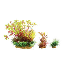 zolux Wiha n°4 piante artificiali 3 pezzi H 14 cm Plantkit decorazione acquario ZO-352143 Plante