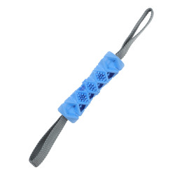 Brinquedo de osso TPR de 38,5 cm com cobertura para guloseimas, azul para cães ZO-479125BLE Jogos de recompensas doces
