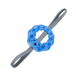 Blauwe TPR traktatie ring ø 12x 36 cm voor honden zolux ZO-479127BLE Beloningsspelletjes snoep
