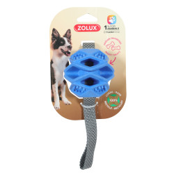 zolux Spielzeug TPR-Ball Leckerli-Versteck Blau ø 7.8 x 31.5 cm für Hunde ZO-479126BLE Spiele a Belohnung Süßigkeit
