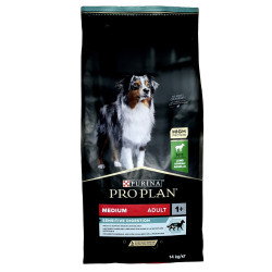 NP-214774 Purina Cordero pienso mediano para perros adultos de digestión sensible, 14 kg Croqueta