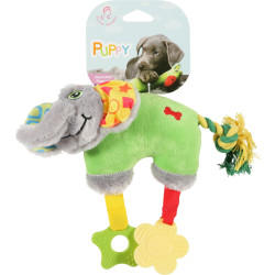 zolux PUPPY Elefante verde 25 cm peluche per cuccioli ZO-480080VER Peluche per cani