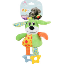 zolux PUPPY Chien plush toy, green, 23 cm, for puppies. Plush for dog