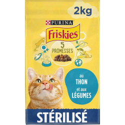 NP-148834 Purina Pienso Atún y Verduras 2kg FRISKIES Comida para gatos