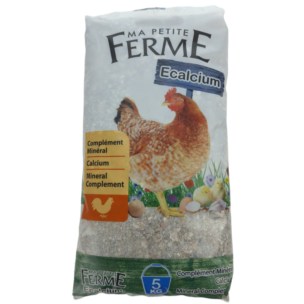 zolux Ecalcium, Mineralstoffergänzung 5 kg Beutel für Hühner ZO-175511 Nahrungsergänzungsmittel