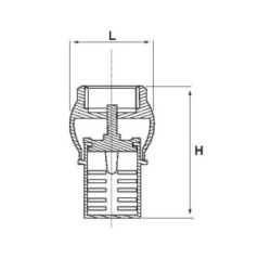 Válvula de filtro de latão 1 polegada 1/2 SO-14008 Válvula de latão