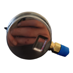 Roestvaststalen manometer voor glycerinebad - 1/4 inch ø 63 mm 0 - 4 bar Mt bk SO-MGI63/040 Drukmeter