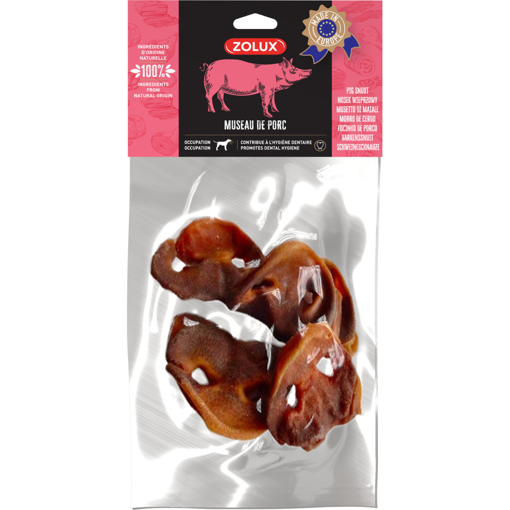 zolux Museau de porc 200 g friandise pour chien Friandise chien