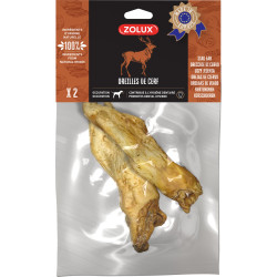 Hertenoren 2 stuks 88 g hondensnack zolux ZO-482634 Kauwbaar snoepgoed