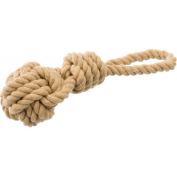 Jogar corda com bola trançada para cães, ø 7/20 cm. TR-32632 Jogos de cordas para cães