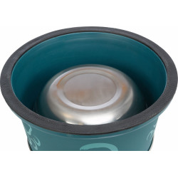 Trixie Bowl 0.9 liter ø 19 cm for long-eared dogs, stainless steel-plastic - random color. Bowl, bowl