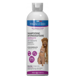 Francodex Shampoo antiparassitario al dimeticone 500ml per cani e gatti FR-172467 Shampoo repellente per insetti