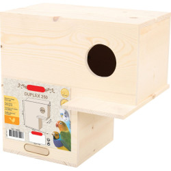 zolux Duplex nesting box 25 x 25 x 15 cm ø 6 cm for birds Birdhouse