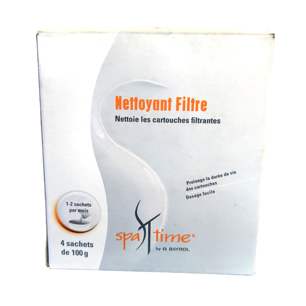 Bayrol Nettoyant filtre SpaTime 4x100 gr Produit de traitement SPA