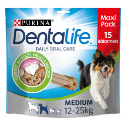 NP-379114 Purina 15 palitos masticables DENTALIFE para perros medianos (12-25 kg) Caramelos masticables