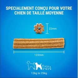 NP-379114 Purina 15 palitos masticables DENTALIFE para perros medianos (12-25 kg) Caramelos masticables