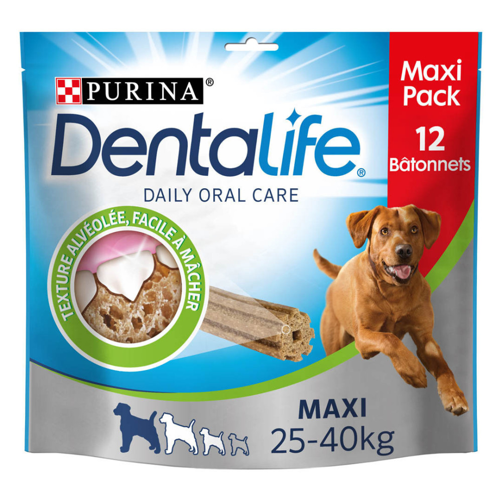 Purina 12 Kausticks für große Hunde (25-40kg) DENTALIFE NP-379770 Kau-Süßigkeit