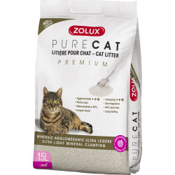 zolux Mineral clumping litter 15 liters (9.8 kg) for cats Litter