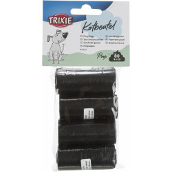 Trixie Black dog poop bag 4 x 20 bags Collection of excrement
