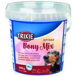 Trixie Friandises soft Snack Bony mix 500 g pour chien Friandise chien