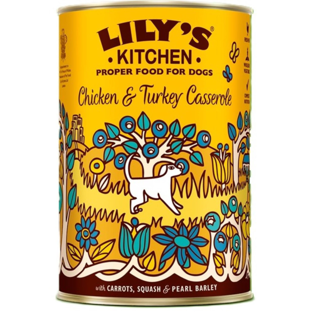 NP-240000 Lily's Kitchen Pollo y pavo comida para perros . 400G Cazuela Pollo , Pavo LILY'S KITCHEN Comida para perros en pat...