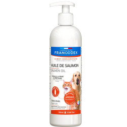 FR-170383 Francodex Aceite de salmón Para perros y gatos, frasco de 500 ml Complemento alimenticio