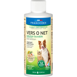 Antiparasitaire Worm O Net 150 ml Drinkbare Oplossing Voor Honden en Katten Francodex FR-175426 antiparasitair