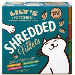 8 x 70 g Multipack Filets in bouillon, voor katten Lily's Kitchen Lily's Kitchen NP-602132 Pâtée - émincés chat