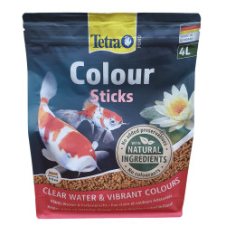 Tetra Pond Sticks colour 8-12 mm, sac 4 litres 750g, TETRA pour poisson d'ornement de bassin de jardin Accueil