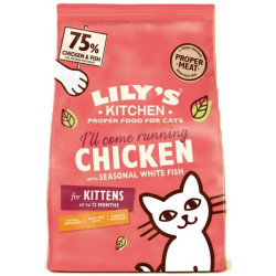Graanvrij kittenvoer met kip en witte vis, 800g Lily's Kitchen Lily's Kitchen NP-243421 Croquette chat