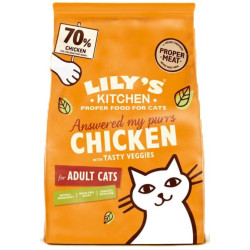 NP-602781 Lily's Kitchen 4Kg Lily's Kitchen comida para gatos sin cereales con pollo Croquette chat