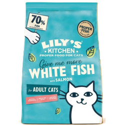 Bezzbożowa karma dla kotów z białą rybą i łososiem, 800g Lily's Kitchen NP-243360 Lily's Kitchen