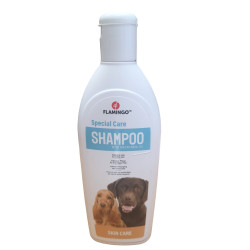 Flamingo Shampooing soin de la peau à l'huile de macadamia 300 ml pour chien Shampoing